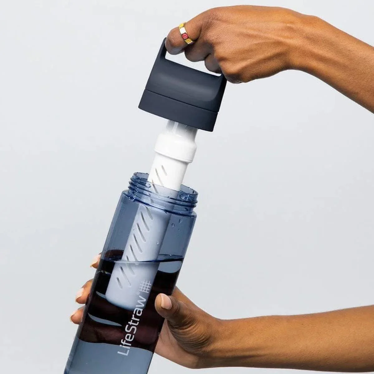 Go 2.0 Water Filter Bottle 1L - Navy - Image 2