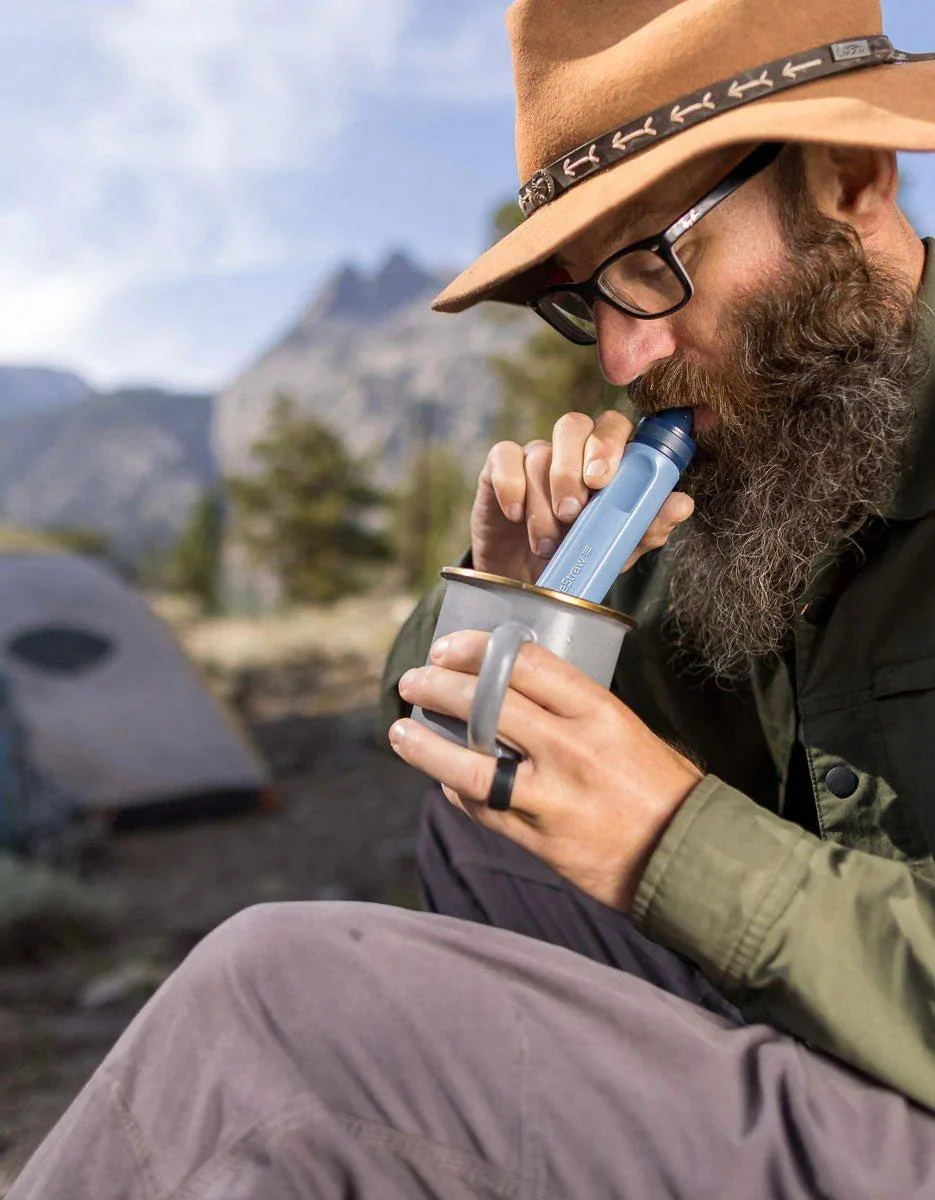LifeStraw Peak Personal  Water Filtration Straw - Blue - Image 2