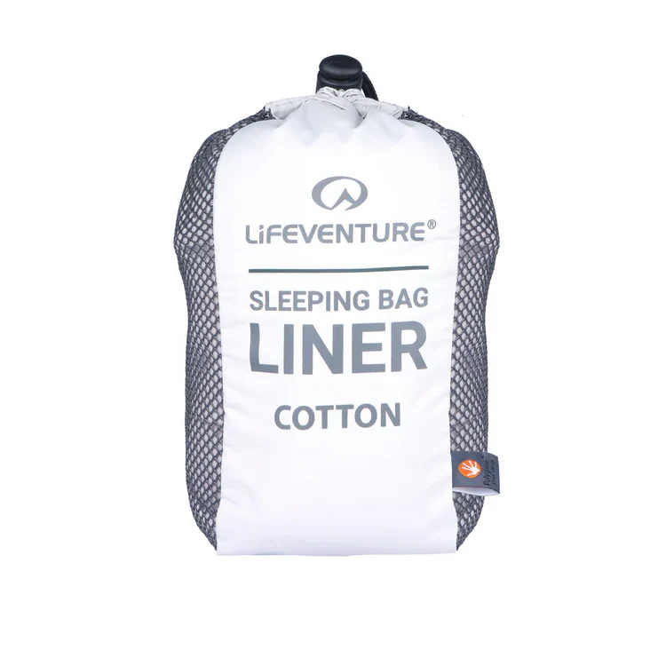 Cotton Mummy Sleeping Bag Liner - Grey - Image 4