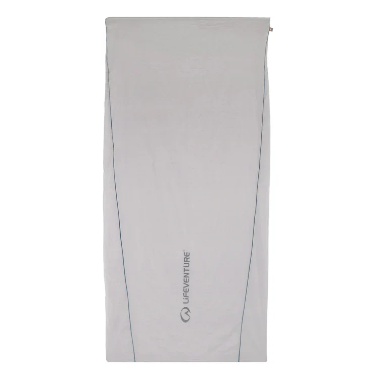 Cotton Rectangular Sleeping Bag Liner - Grey