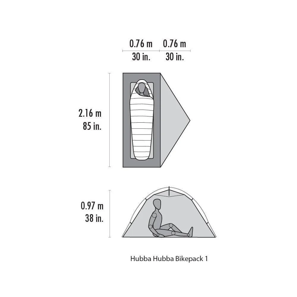 Hubba Hubba Bikepack 1-person Tent - Green - Image 5
