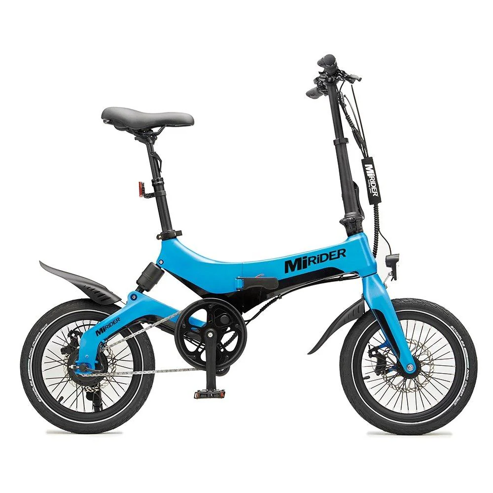 MiRiDER One Folding Hybrid E-Bike - Blue - Image 2