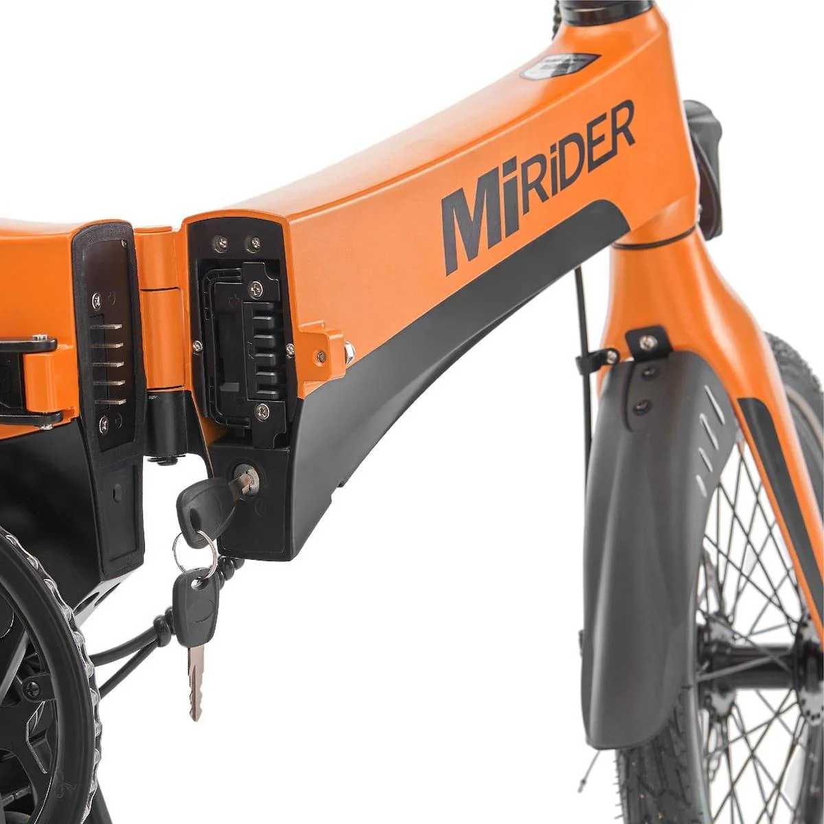 MiRiDER One Folding Hybrid E-Bike - Orange - Image 3