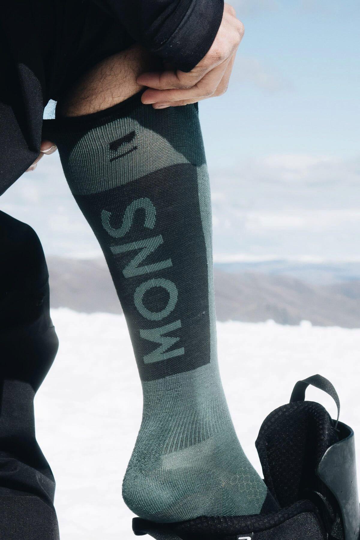 Unisex Atlas Merino Snow Sock - Burnt Sage - Image 2
