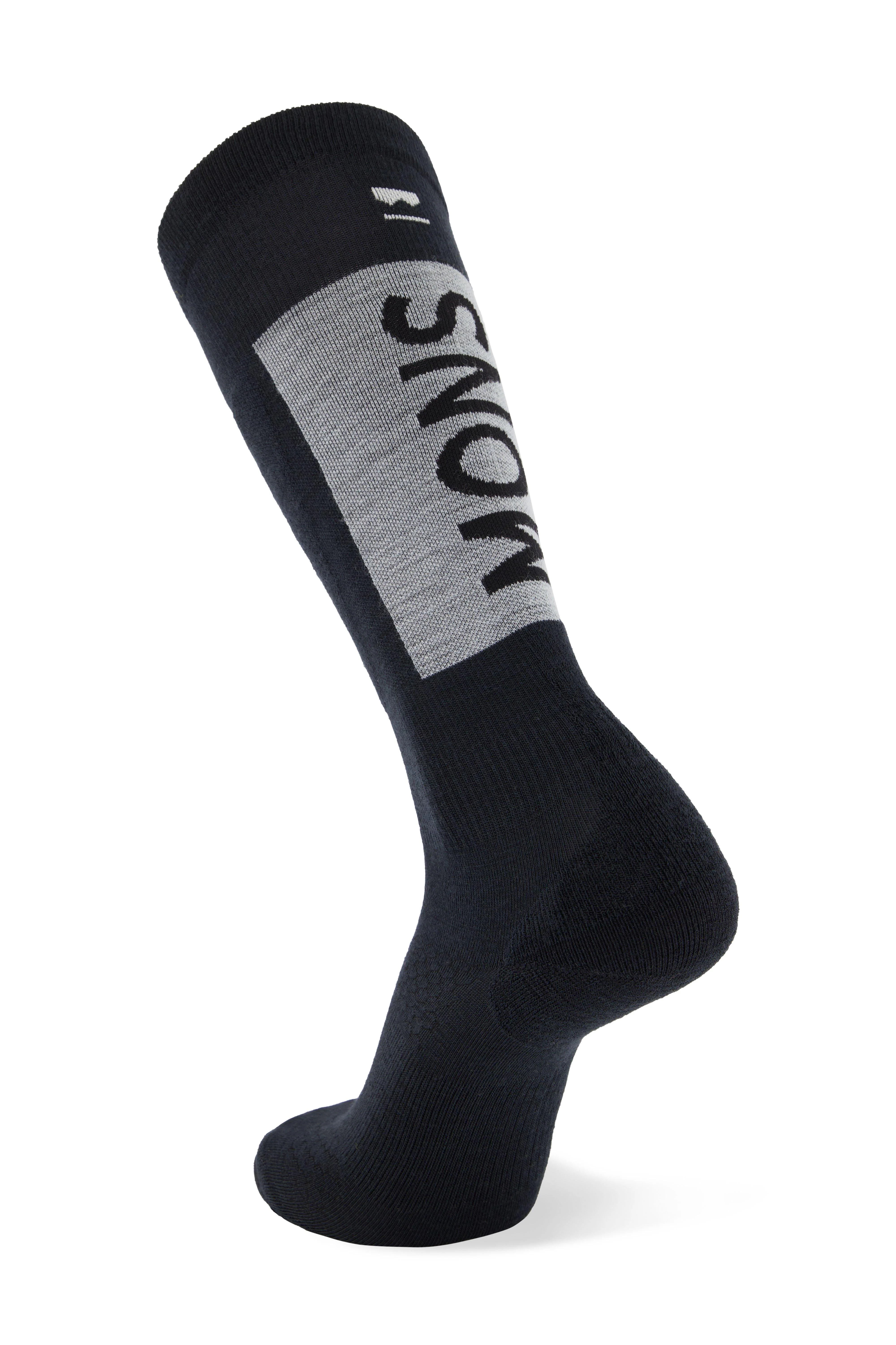 Atlas Merino Snow Sock - Black - Image 2