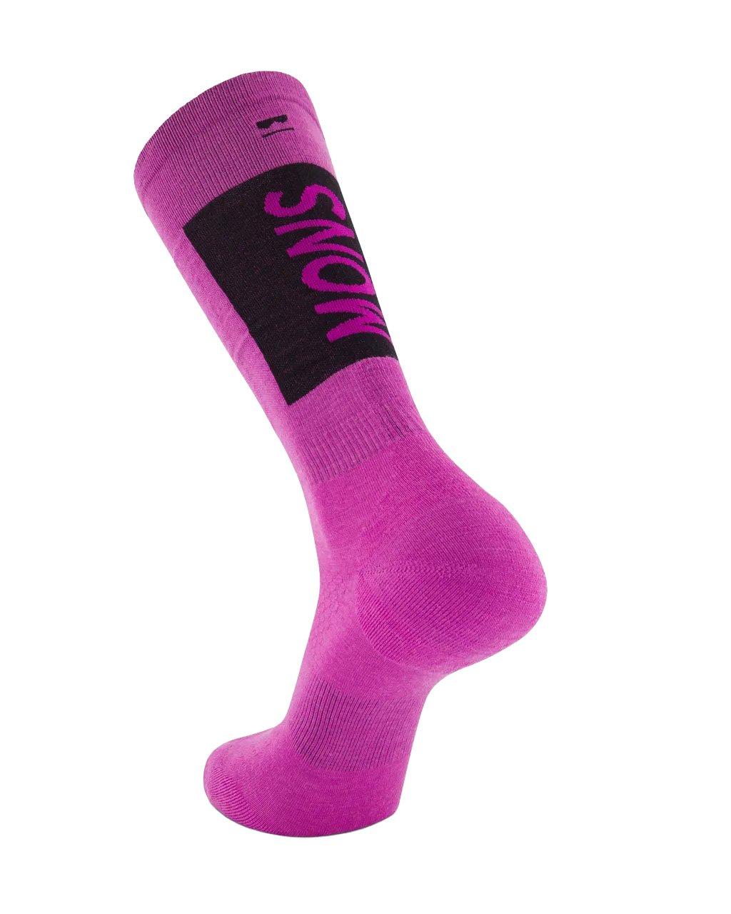 Unisex Atlas Merino Snow Socks - Purple - Image 2