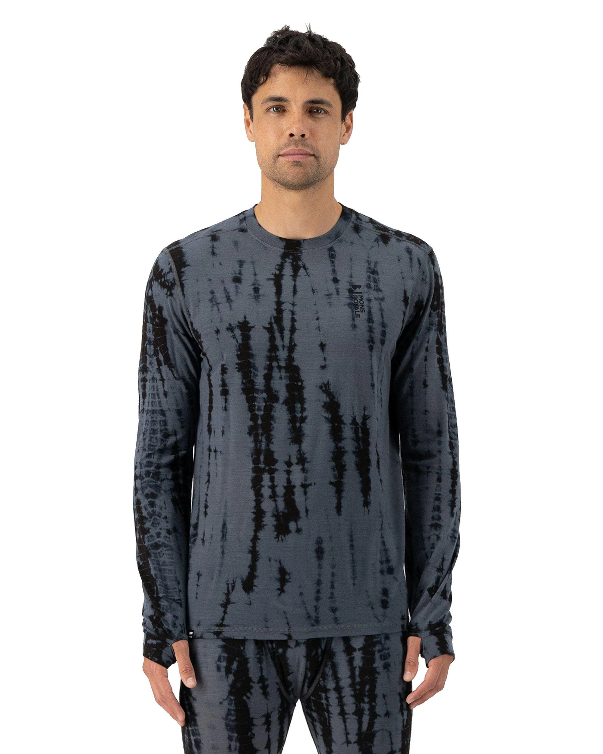 Men's Cascade 200 Long-Sleeve Base Layer - Grey - Image 2