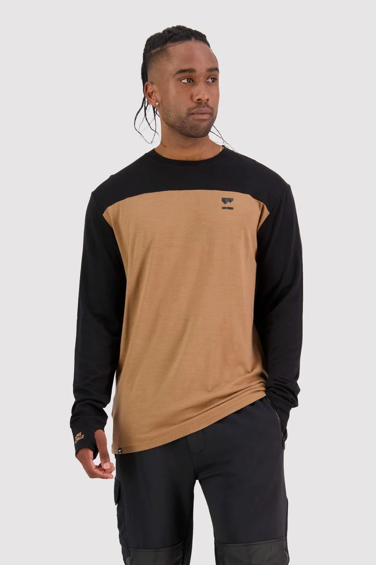 Men's Yotei LS - Black/Toffee - Image 2