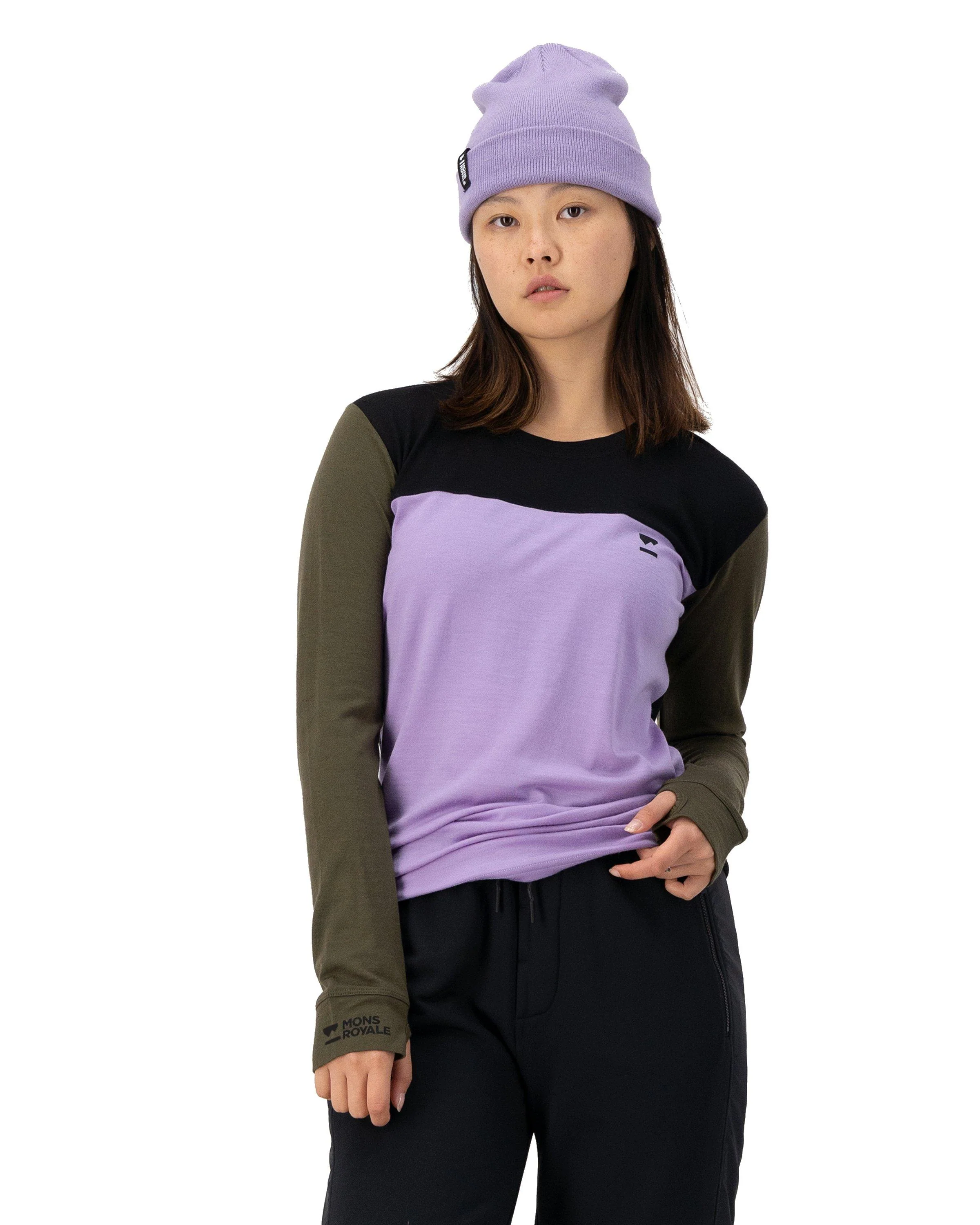 Women's Yotei BF Long-Sleeve Base Layer - Purple - Image 2