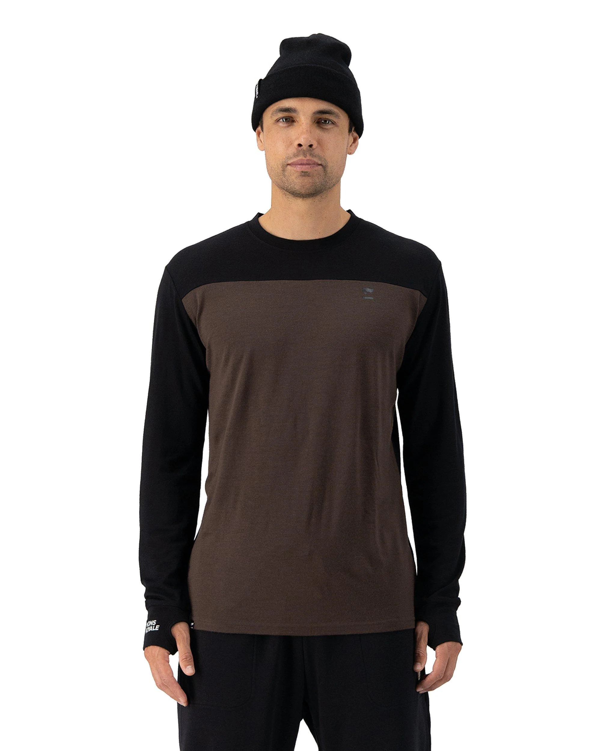 Men's Yotei Long-Sleeve Base Layer - Brown - Image 2