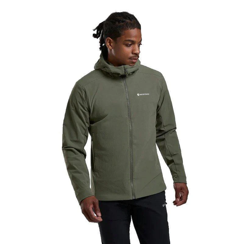 Men's Khamsin Hooded Softshell Jacket - Green - Image 3