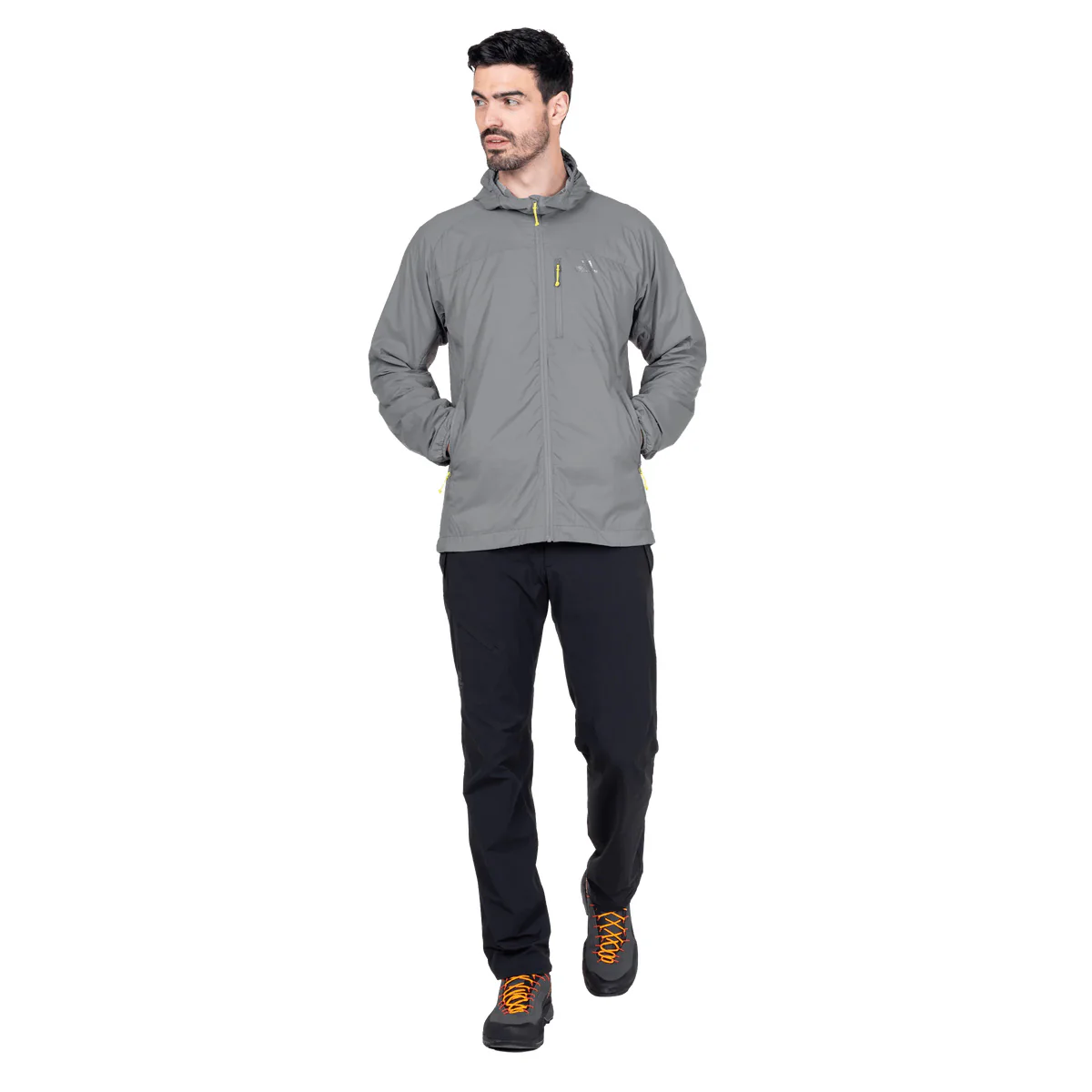 Men's Aerotherm Hooded Jacket - Grey - Image 6