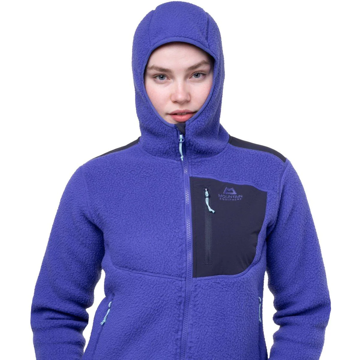 Women's Highpile Hooded Jacket - Purple - Image 3