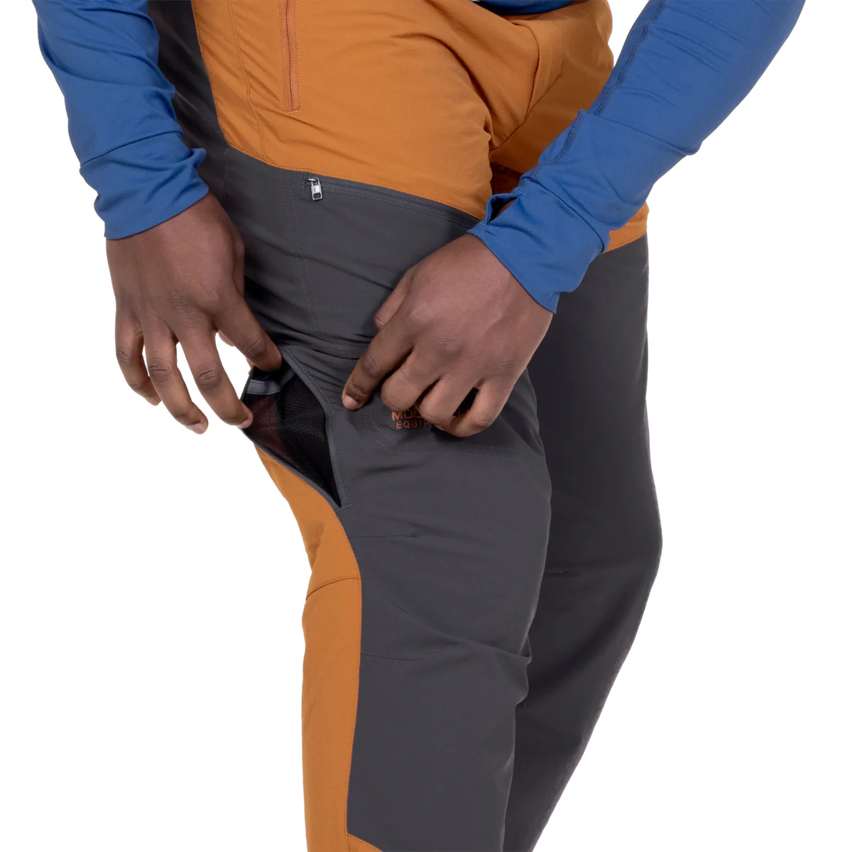 Men's Ibex Alpine Pants - Regular - Brown / Grey - Image 4
