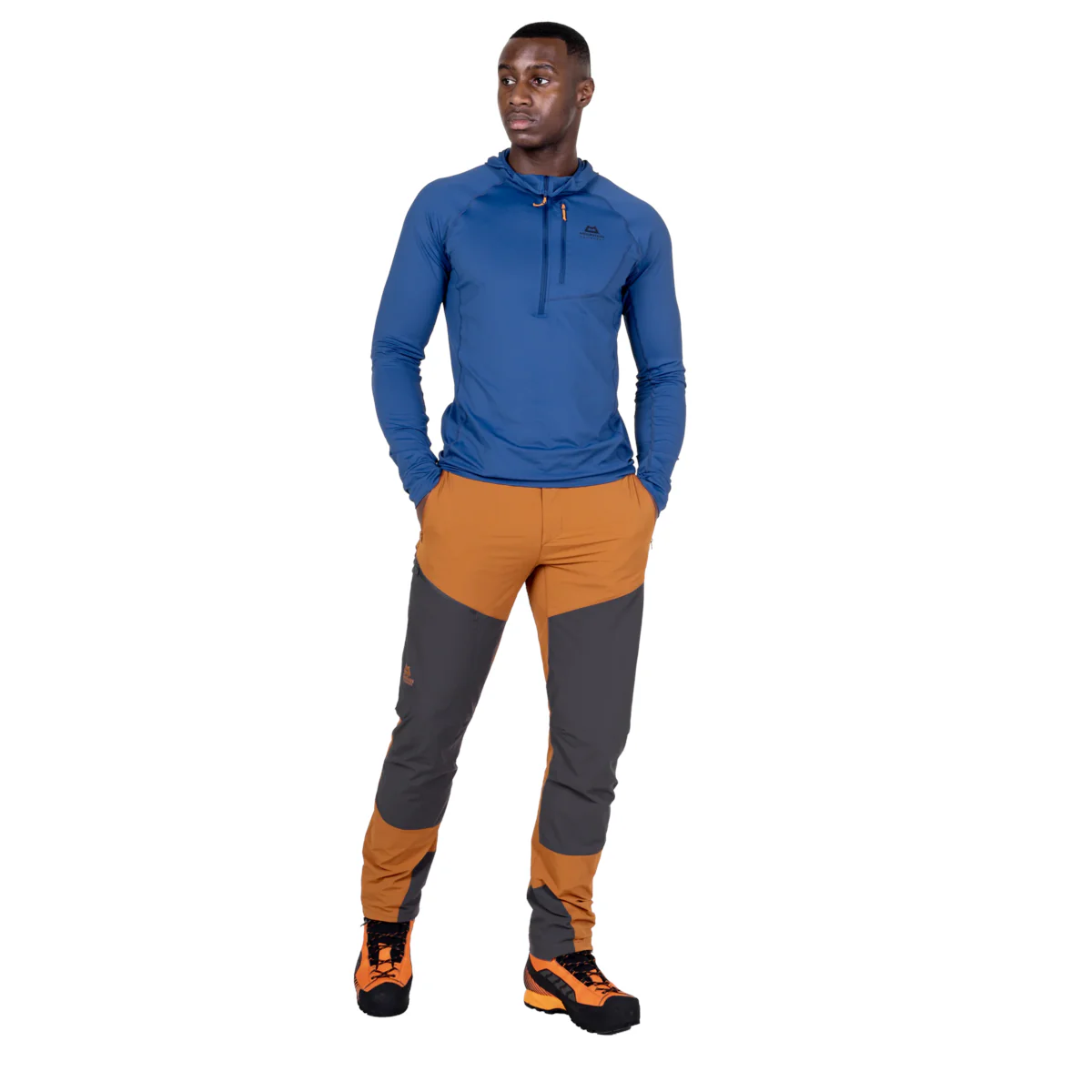 Men's Ibex Alpine Pants - Regular - Brown / Grey - Image 7