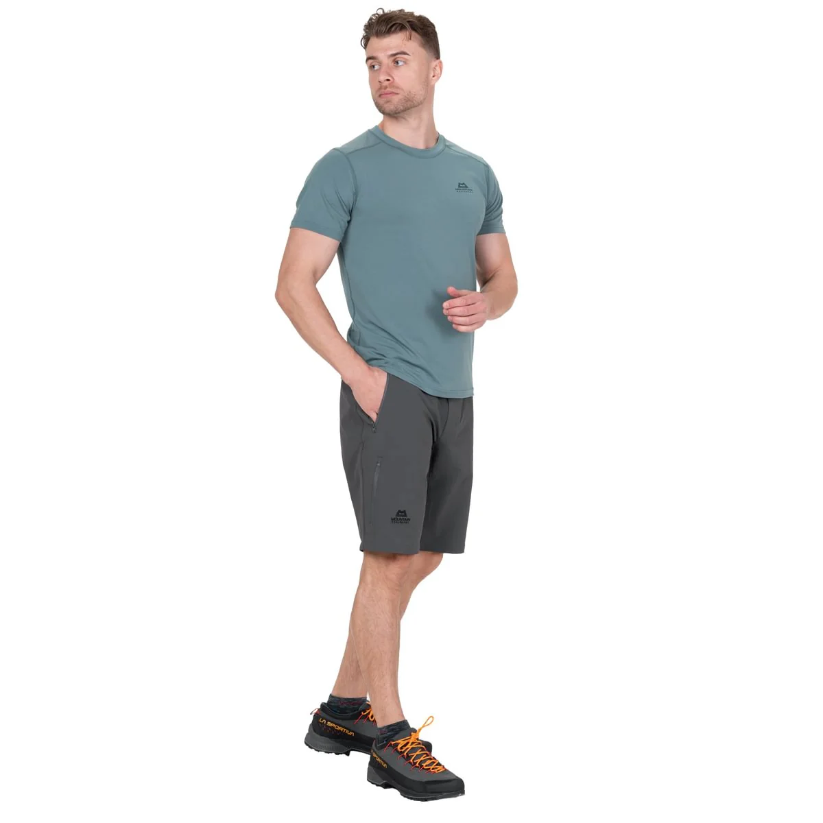 Men's Ibex Mountain Shorts - Grey - Image 6