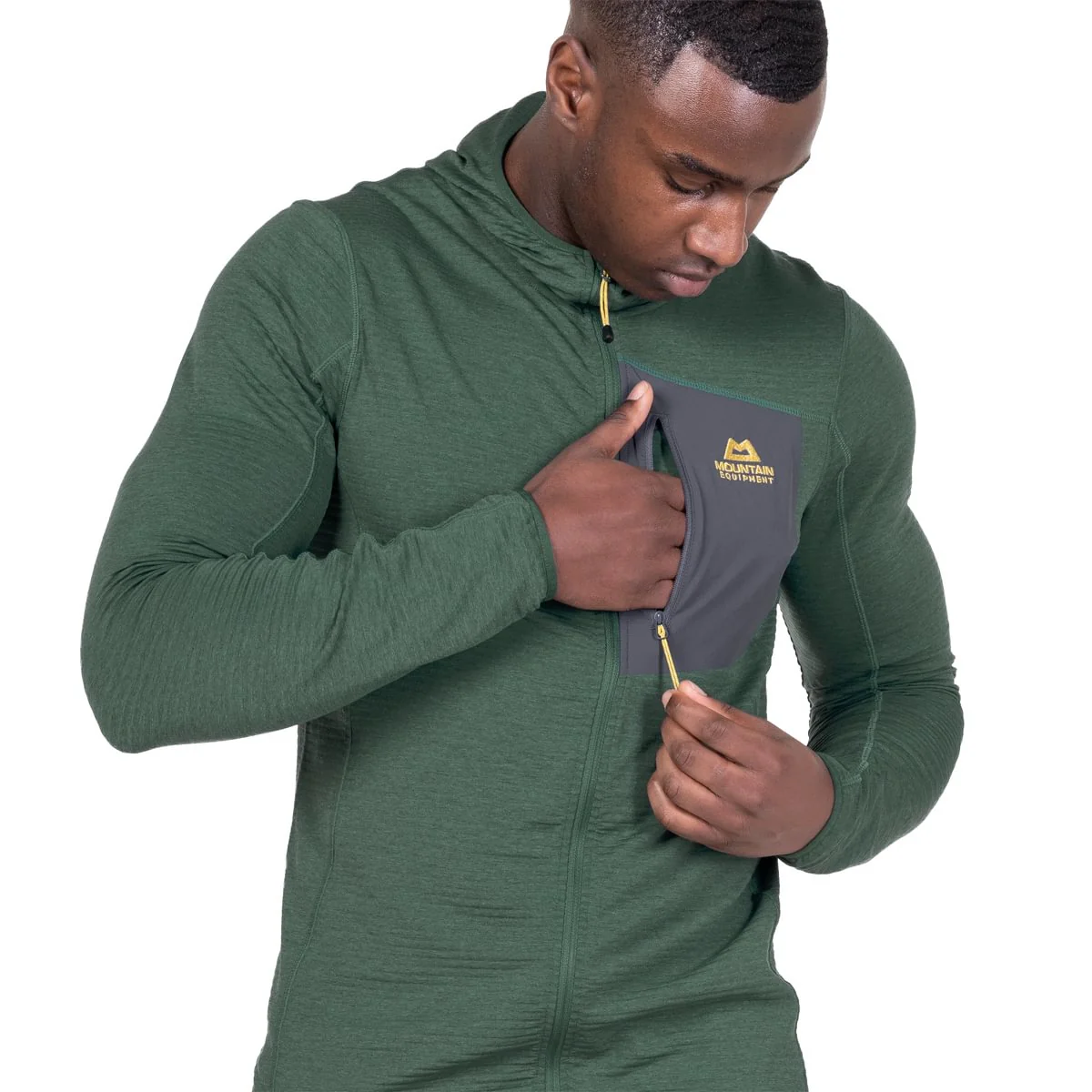 Men's Lumiko Hooded Fleece Jacket - Green - Image 3