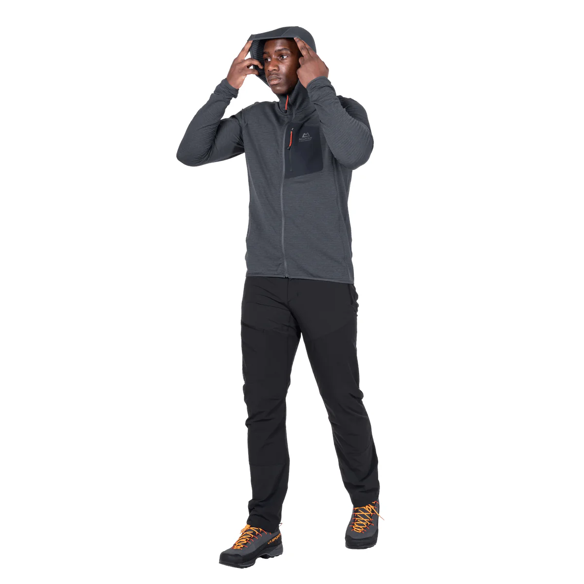 Men's Lumiko Hooded Fleece Jacket - Grey - Image 5