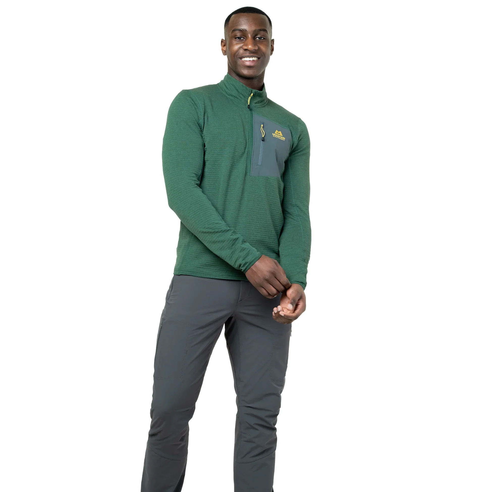 Men's Lumiko Zip-T Top - Green - Image 2