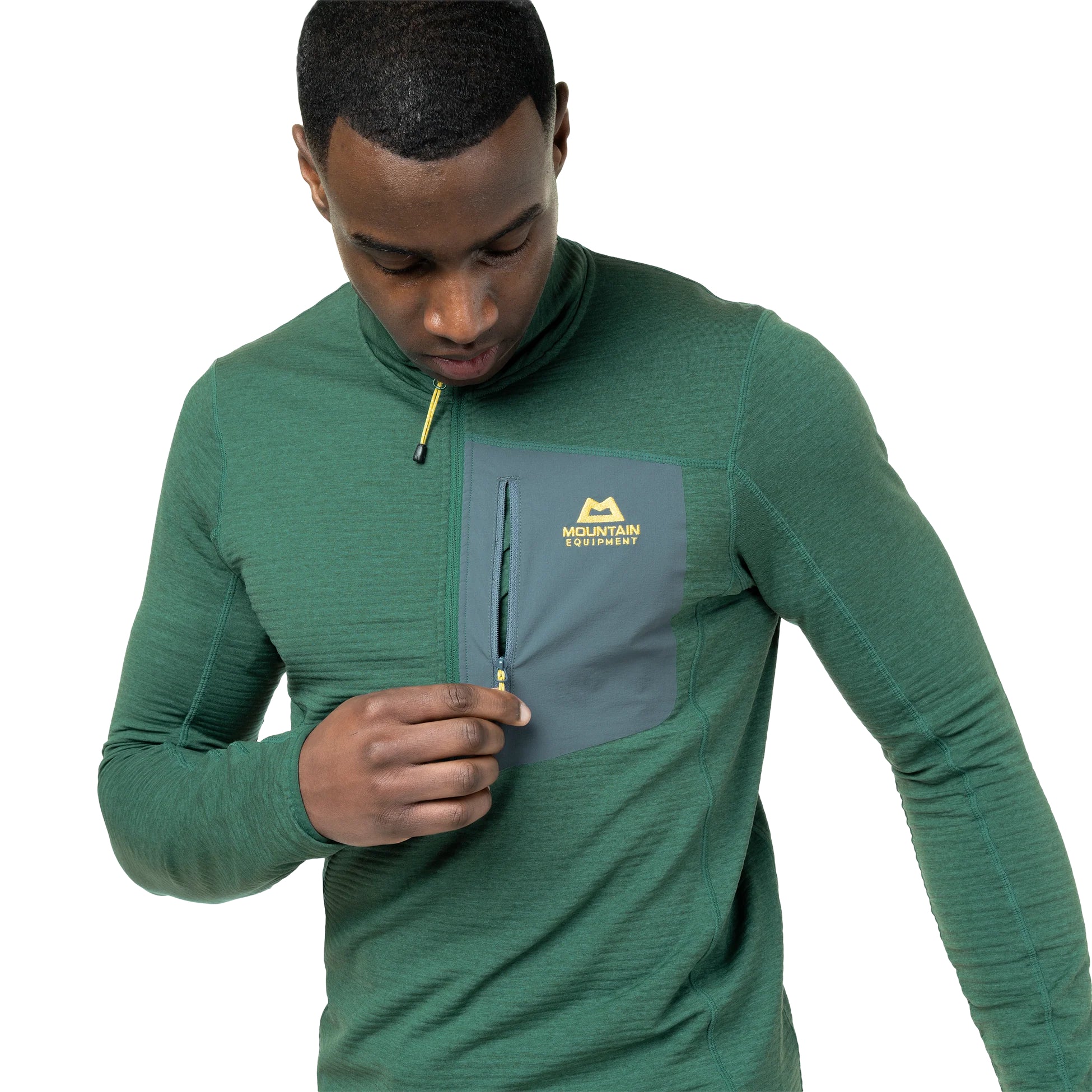 Men's Lumiko Zip-T Top - Green - Image 3