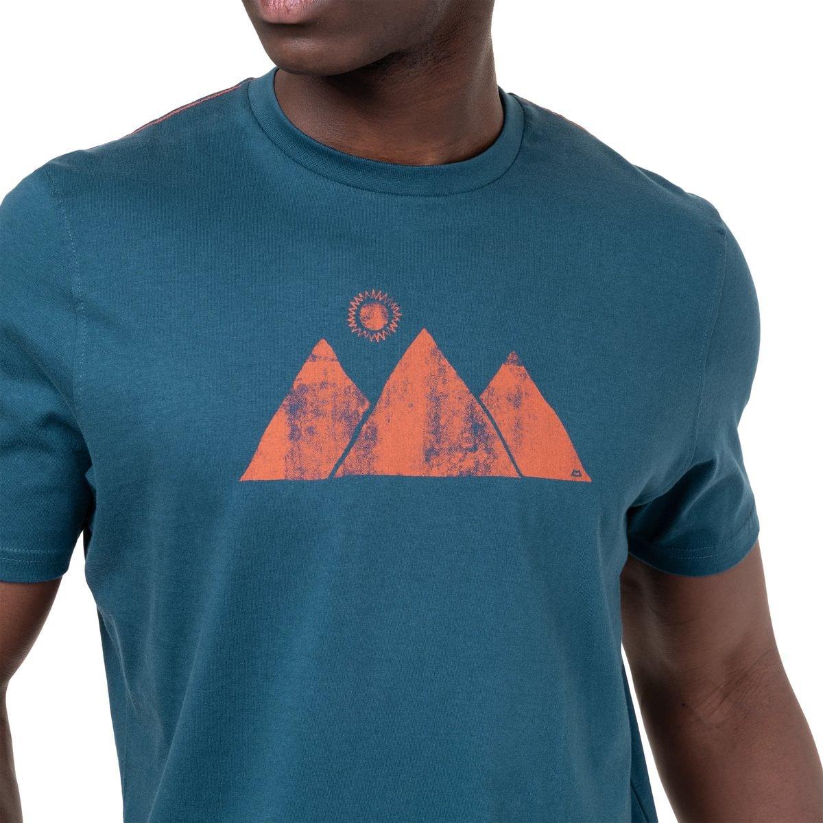 Men's Mountain Sun T-Shirt - Blue - Image 3