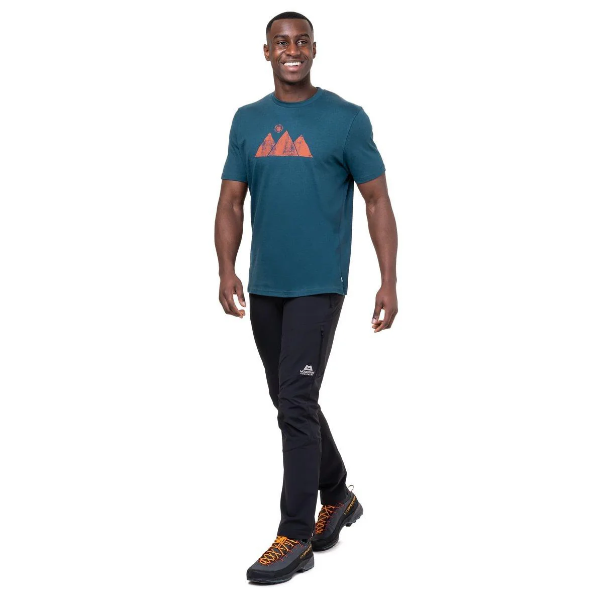 Men's Mountain Sun T-Shirt - Blue - Image 5