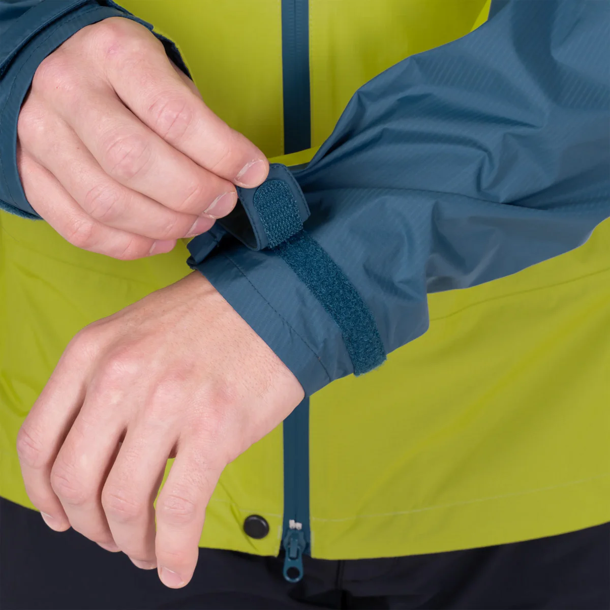 Men's Raintower Jacket - Blue / Green - Image 8