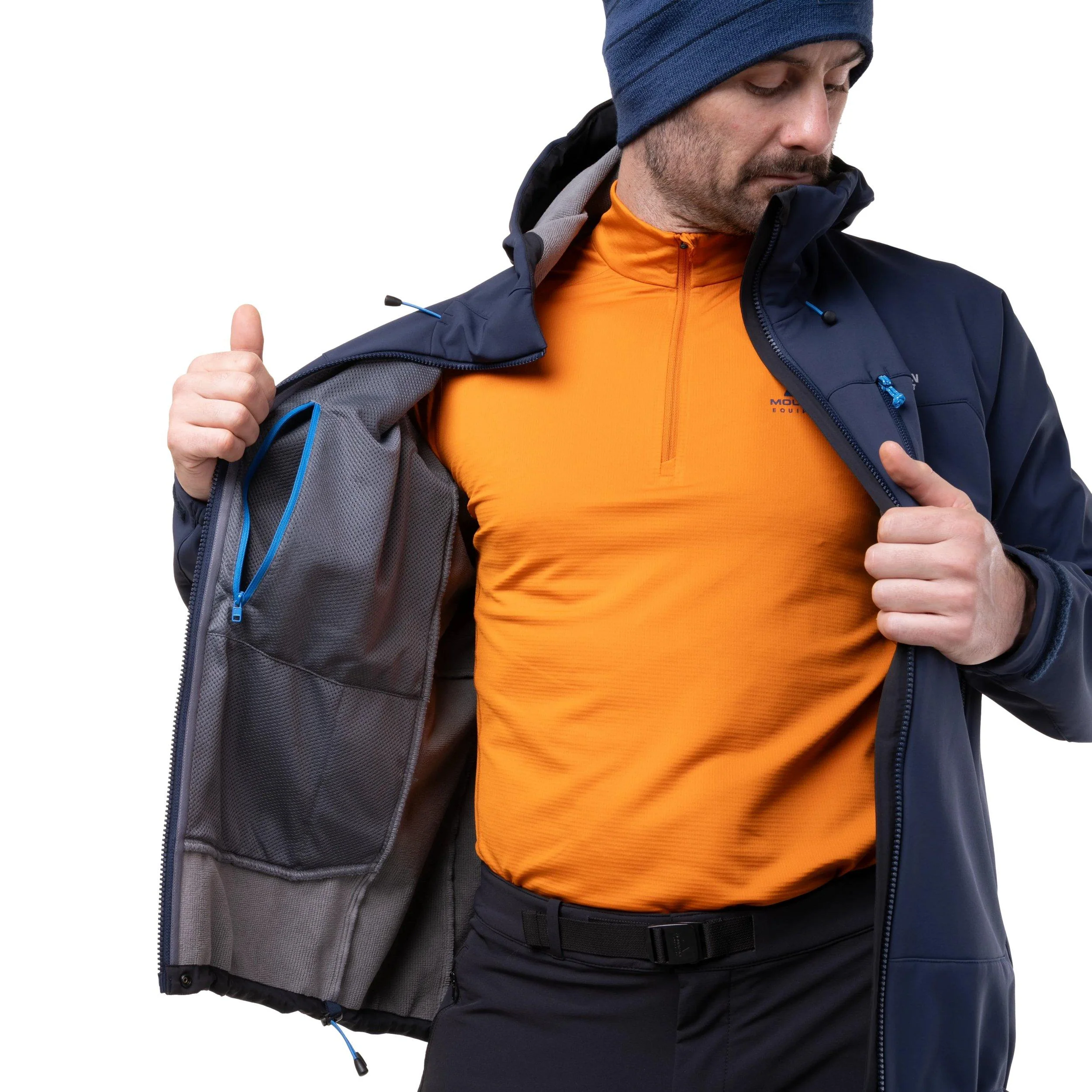 Men's Vulcan Hooded Jacket - Navy - Image 3