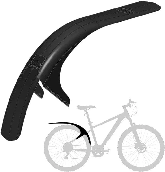 MK2 Rear Mudguard (Large) - Black