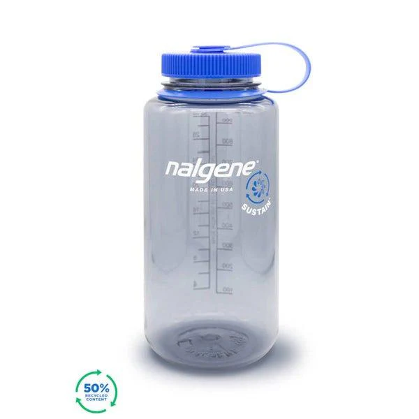Tritan Wide Mouth Water Bottle 1L - Grey