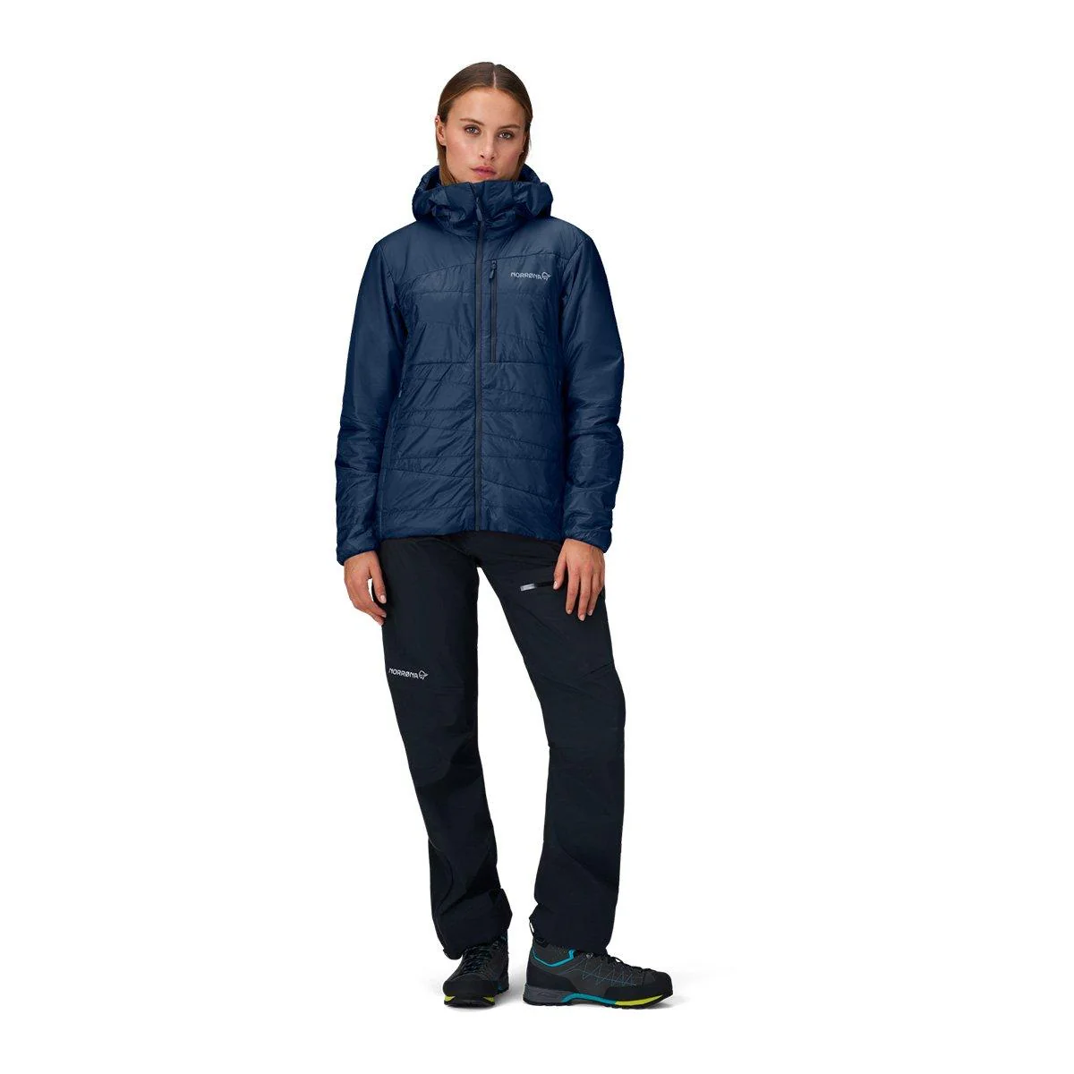 Women's Falketind Thermo40 Zip Hooded Jacket - Navy - Image 3