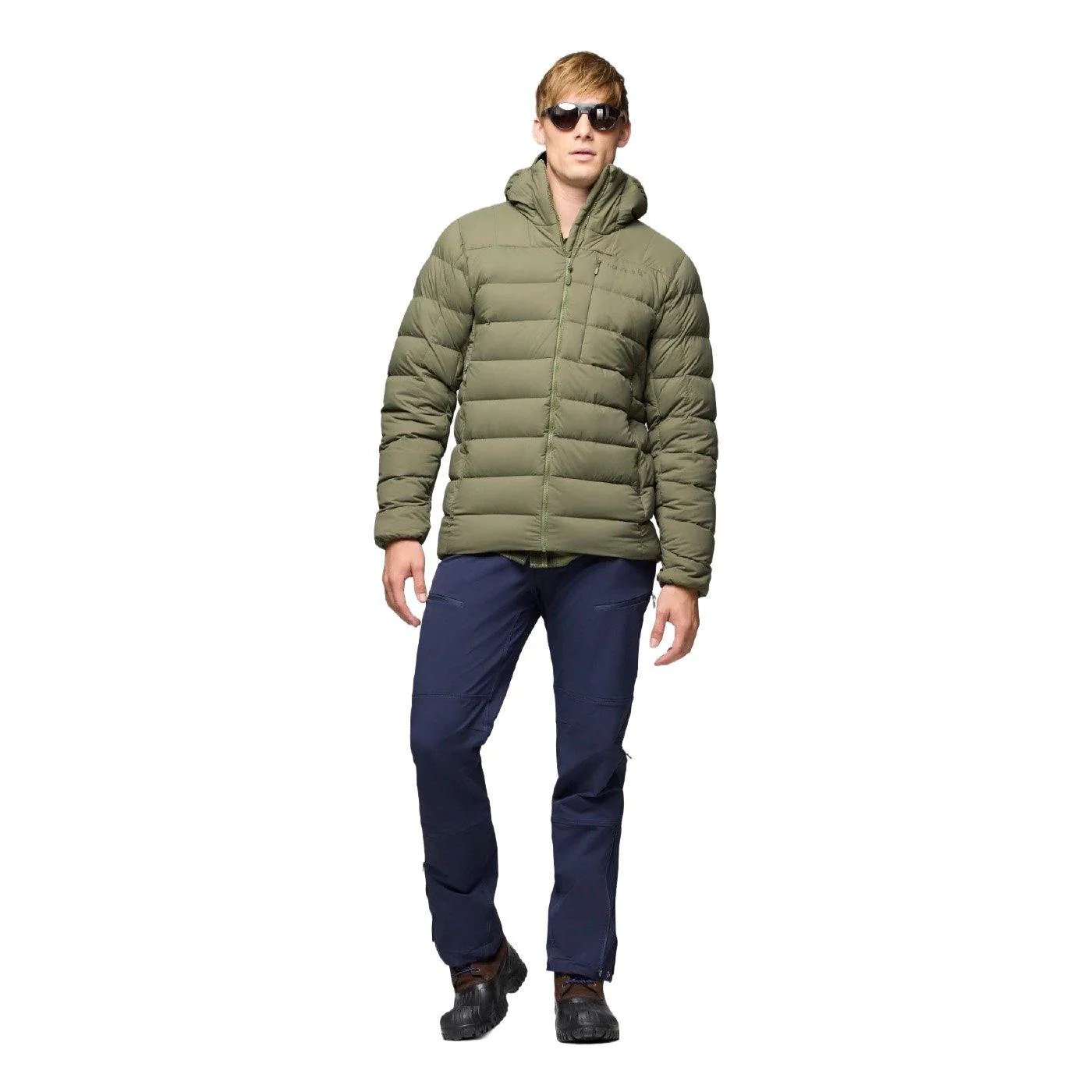 Men's Femund Down700 Zip Hooded Jacket - Green - Image 3