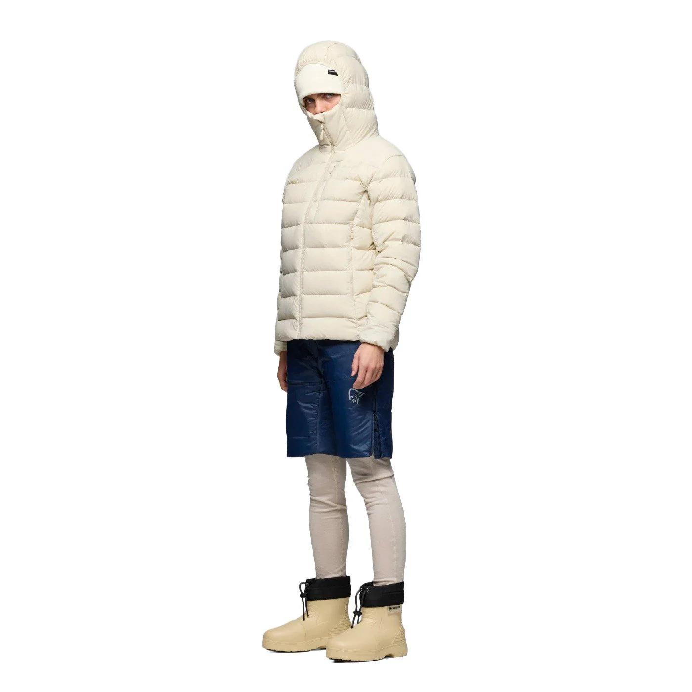 Women's Femund Down700 Zip Hooded Jacket - Cream - Image 4