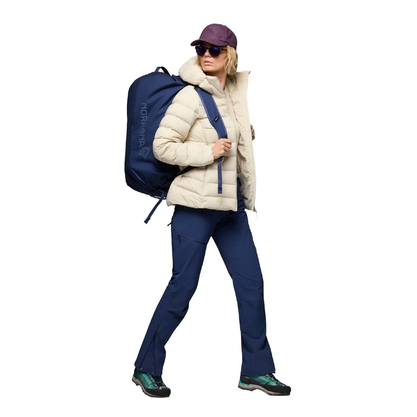 Women's Femund Down700 Zip Hooded Jacket - Cream - Image 6