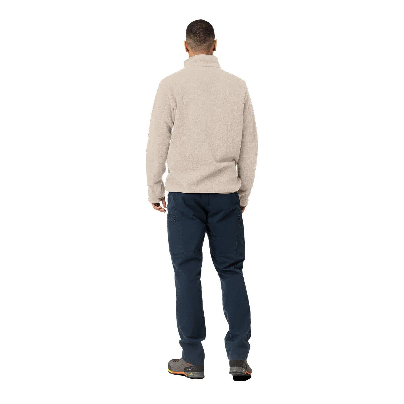 Men's Femund Warm2 Zip Neck Fleece - Cream - Image 4
