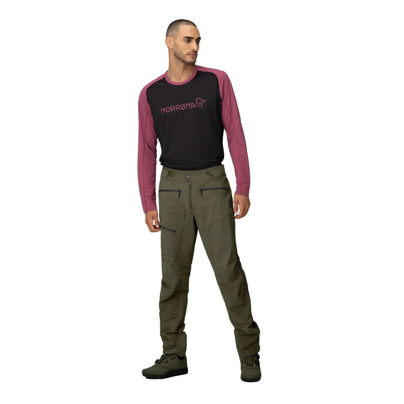 Men's Fjora Flex1 Pants - Green - Image 3