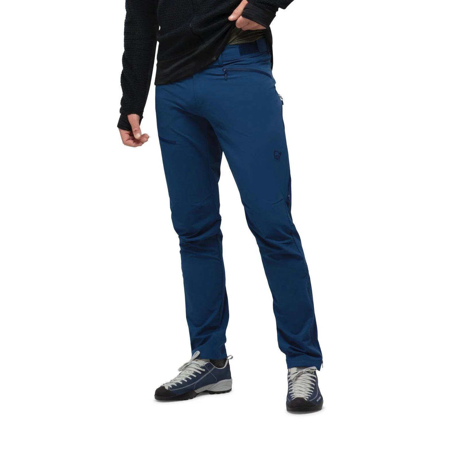 Men's Falketind Flex 1 Pants - Blue - Image 3