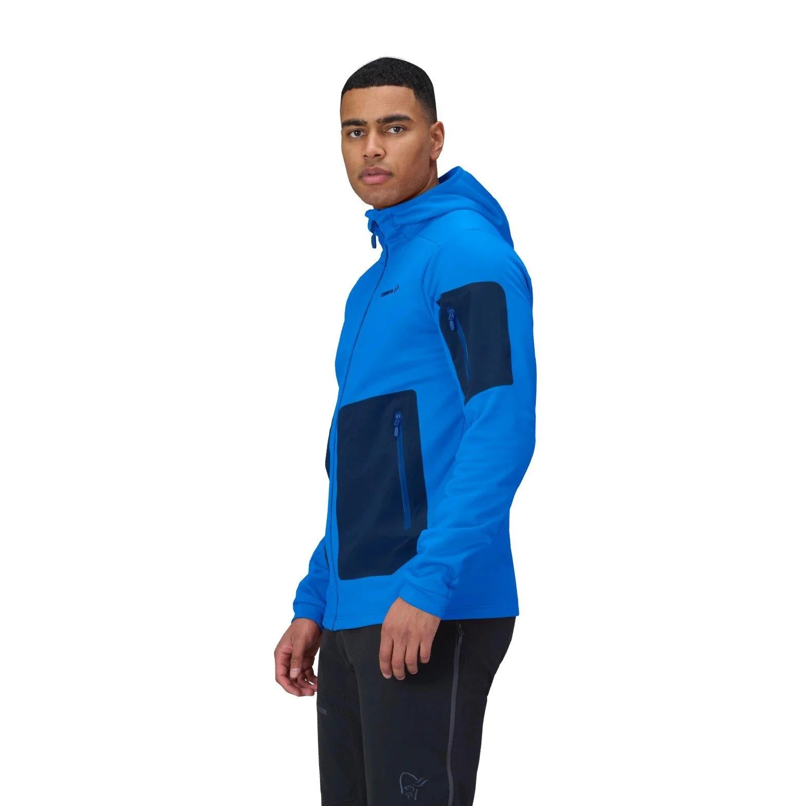 Men's Falketind Warm2 Stretch Hood - Blue - Image 7