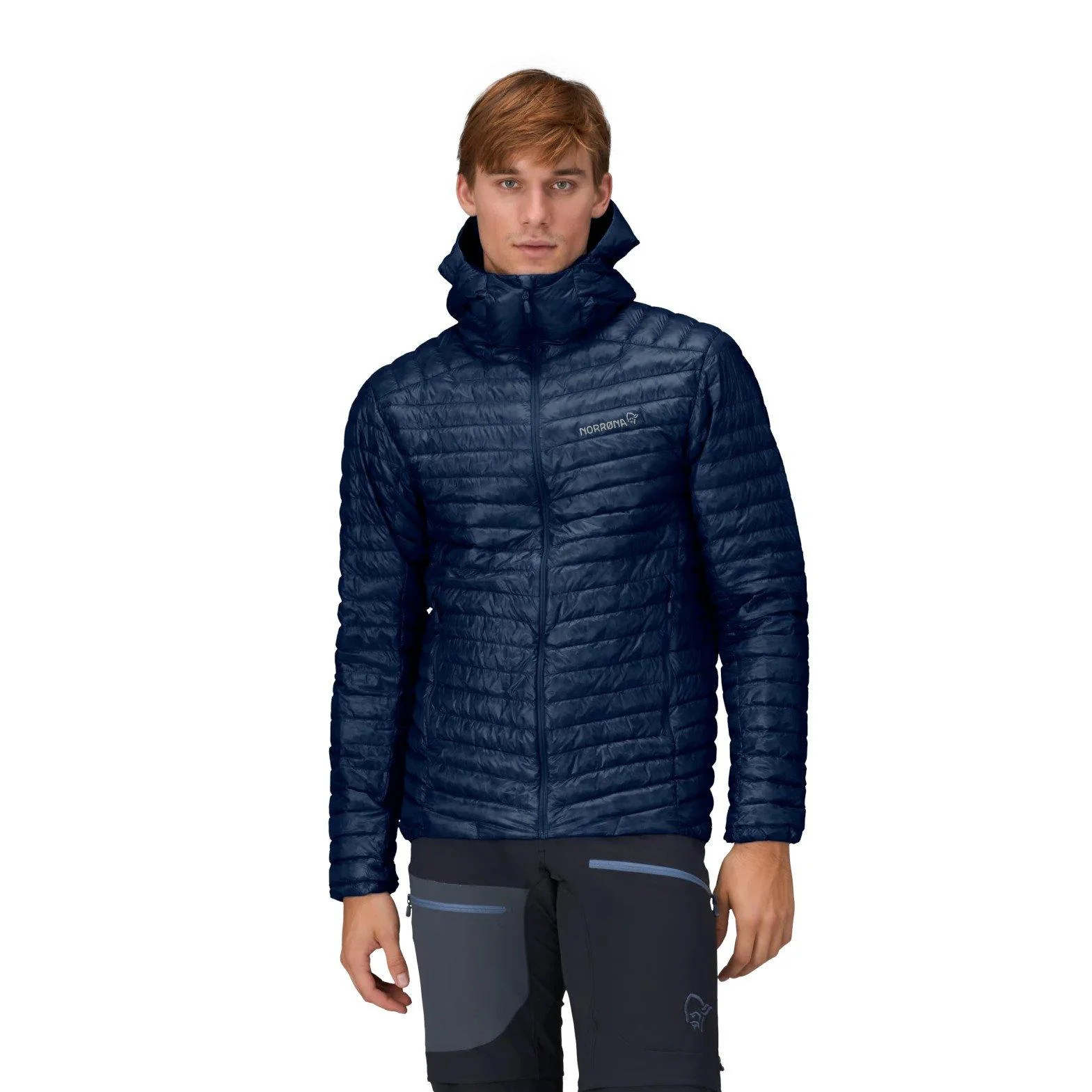 Men's Trollveggen SL Down800 Hooded Jacket - Navy - Image 3
