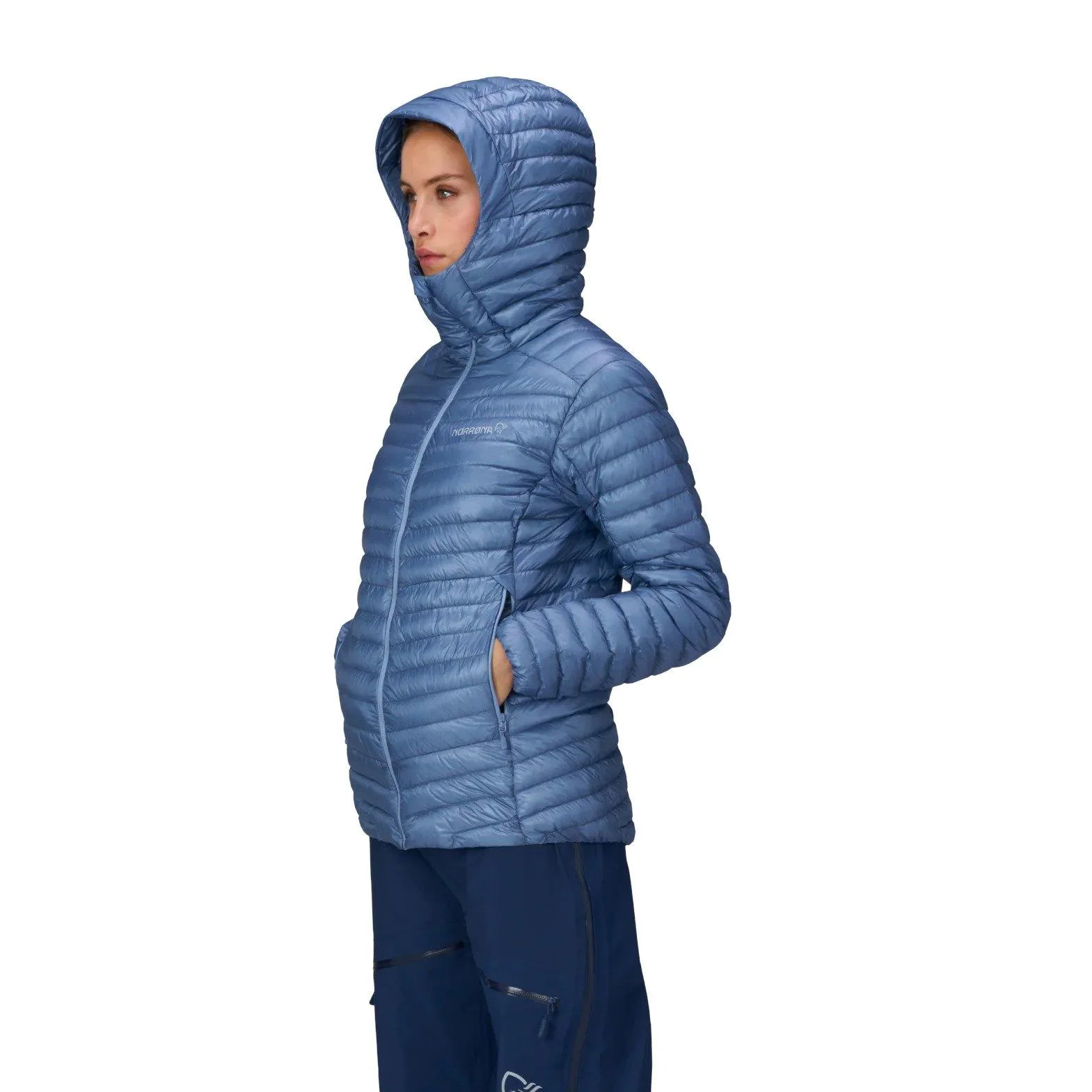 Women's Trollveggen SL Down800 Hooded Jacket - Blue - Image 5