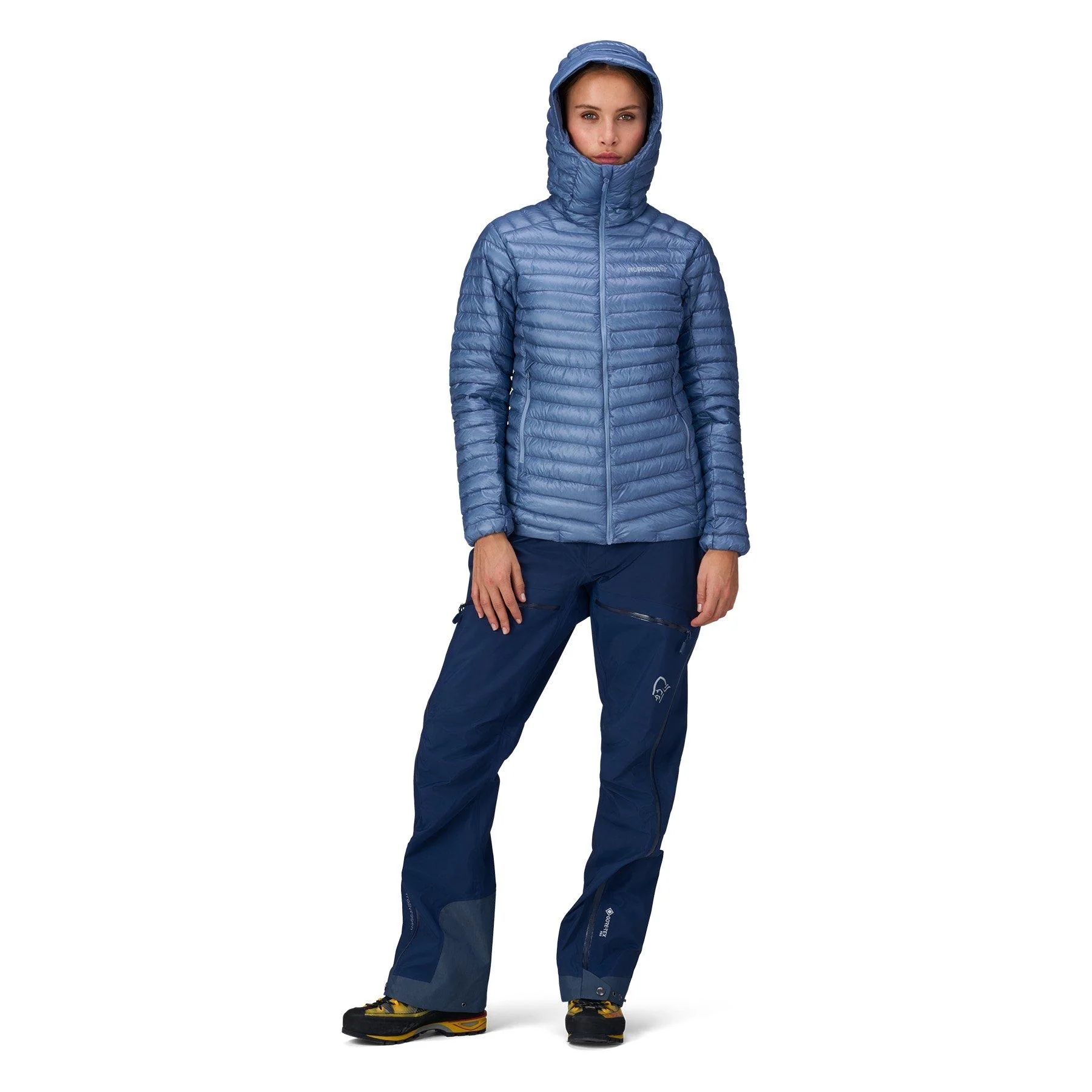 Women's Trollveggen SL Down800 Hooded Jacket - Blue - Image 6