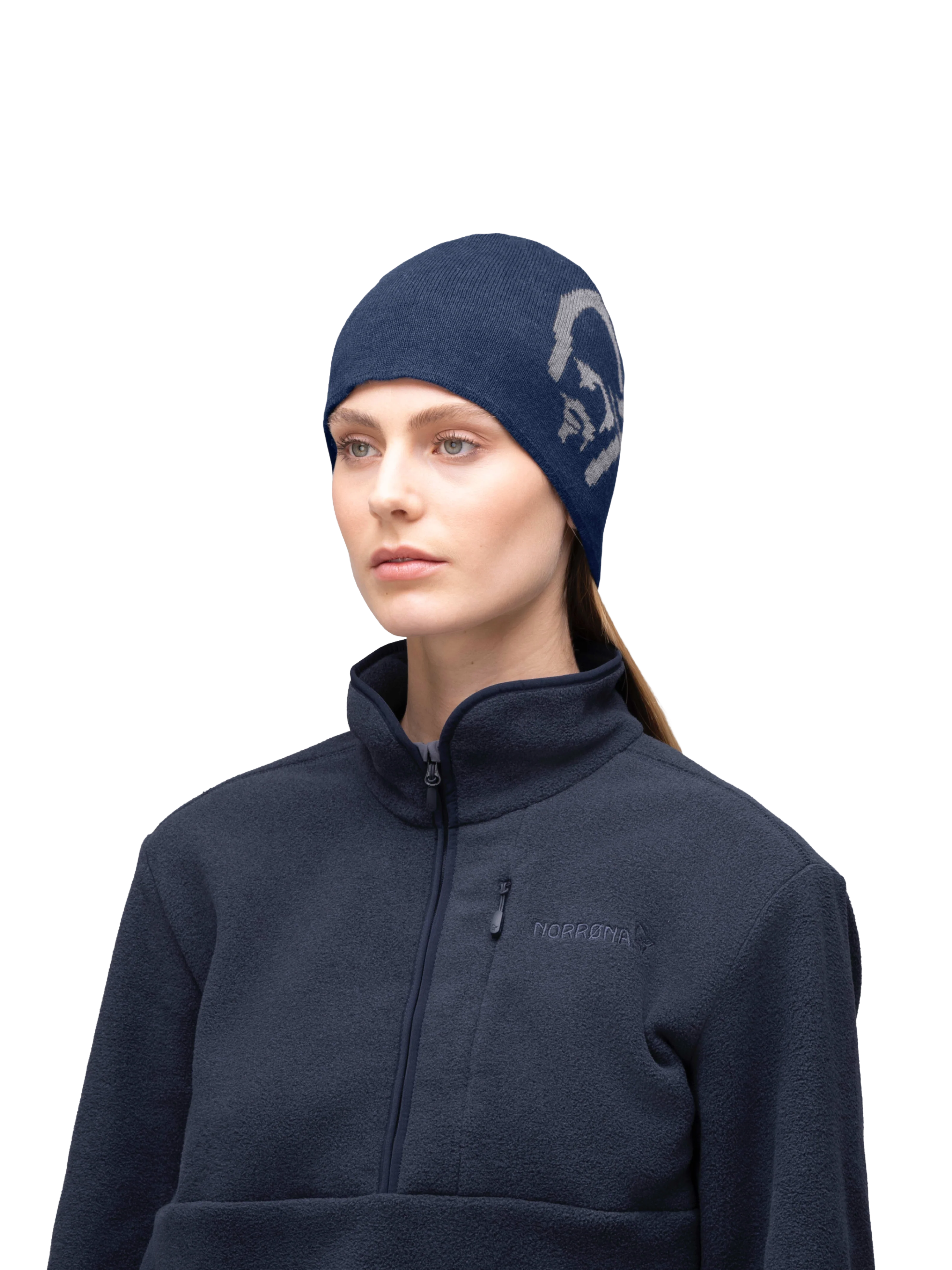 Unisex /29 Mid Cotton Logo Beanie - Navy - Image 3