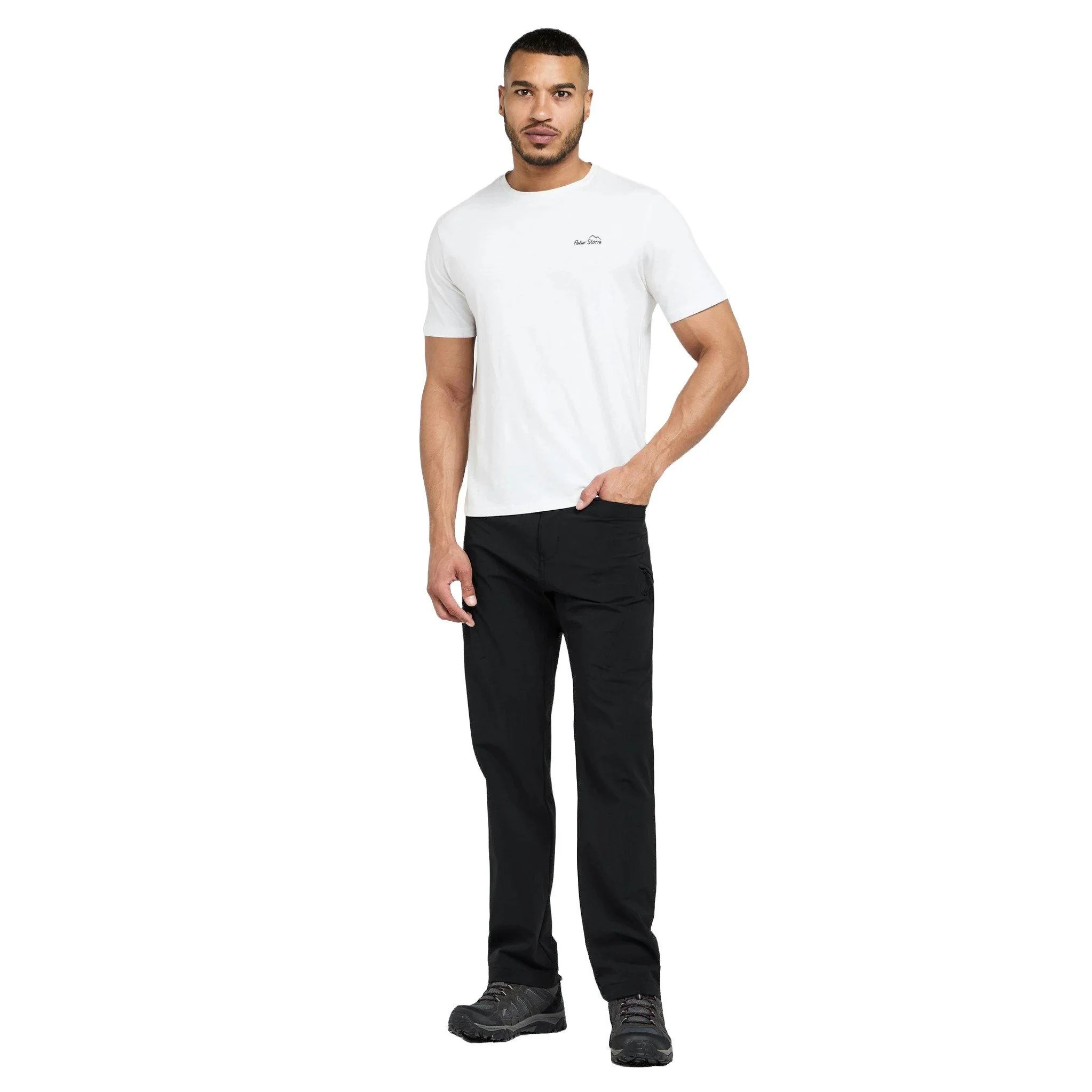 Men's Tech Walking Trousers (Reg) - Black - Image 2