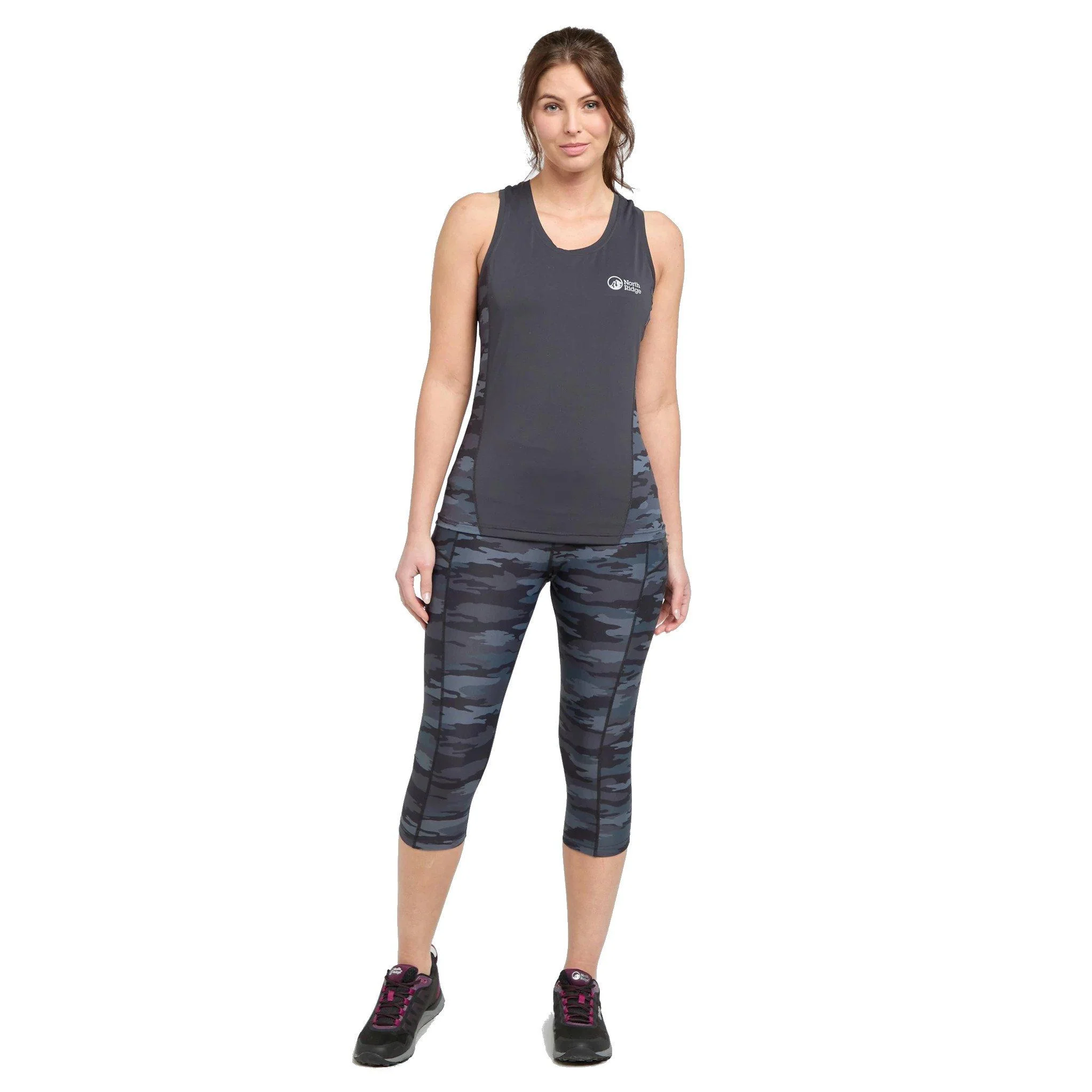 Women's Savasana Print Leggings - Black Camo - Image 3