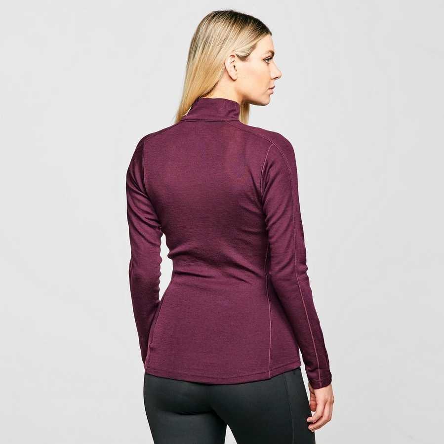 Women's Convect 200 Merino LS Zip - Purple - Image 2