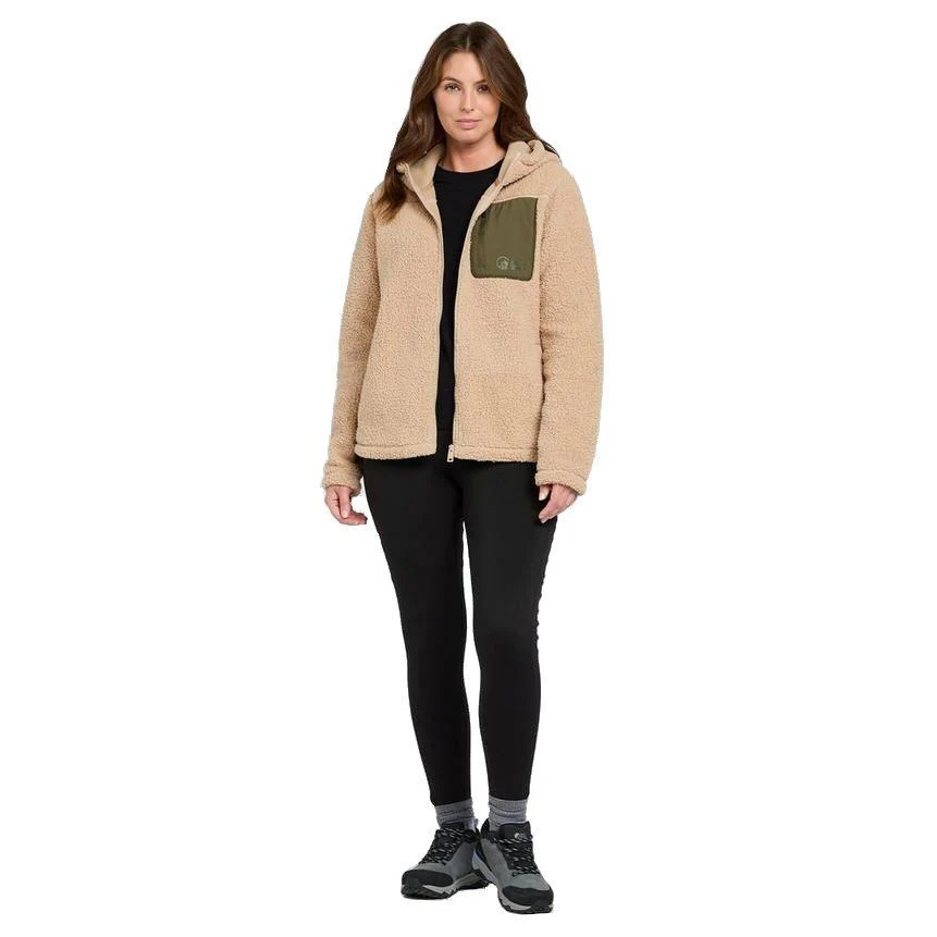 Women's Vista Full Zip Fleece Hoodie - Cream - Image 3