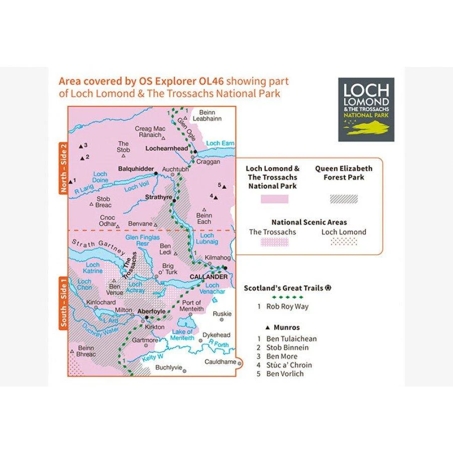 Explorer OL46 The Trossachs Map - Image 3