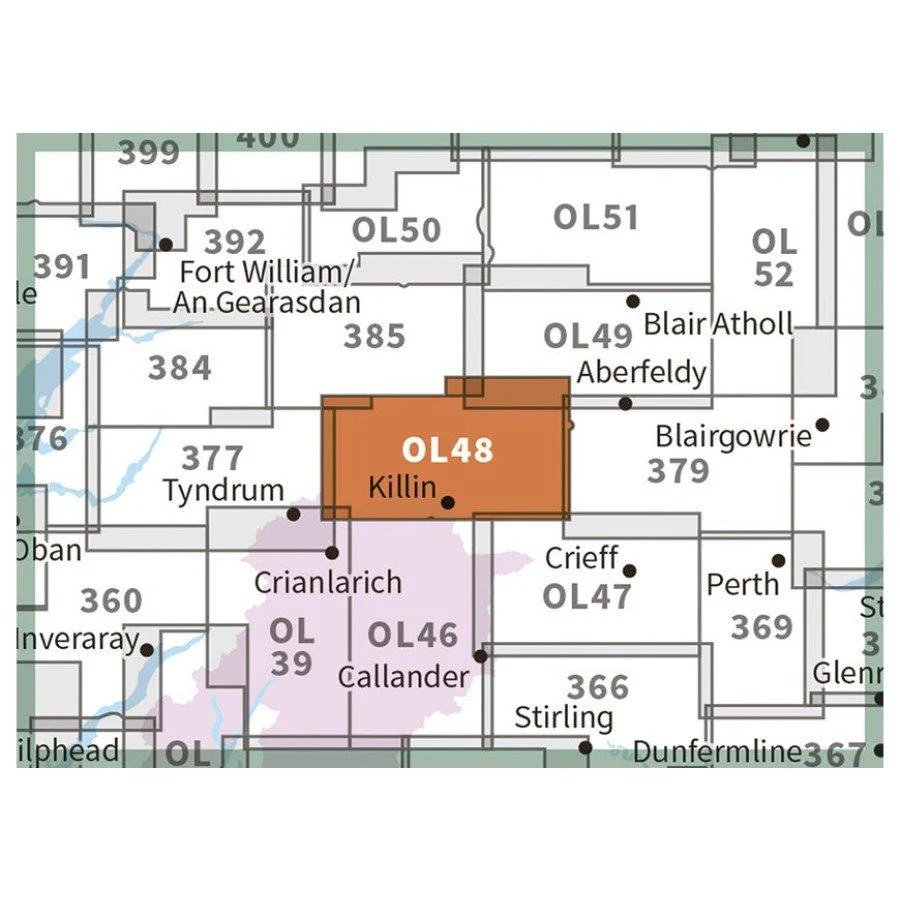 Explorer OL48 Ben Lawers & Glen Lyon Map - Image 3