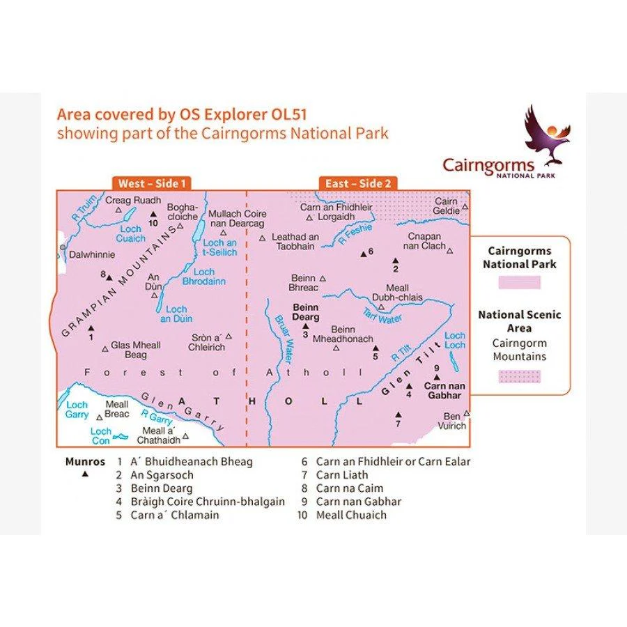 Explorer OL51 Atholl Map - Image 3