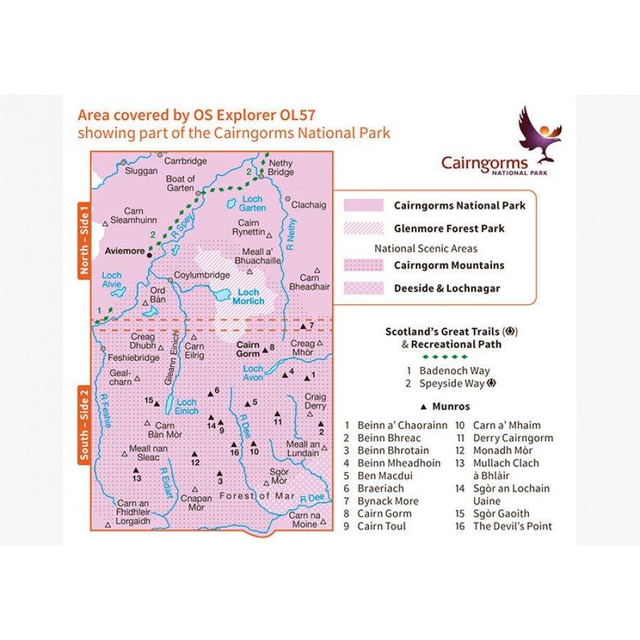 Explorer OL57 Cairngorm & Aviemore Map - Image 3